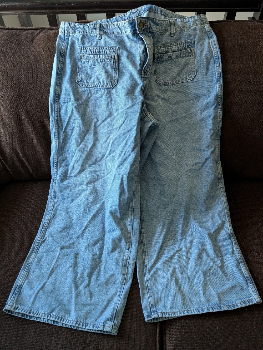 Old Navy Light Blue Wide Leg Jeans